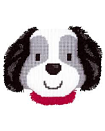 Kruissteek en knooppakket in een lief hondje