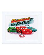 Vervaco borduurpakket geboortetegel Lightning McQueen pn-0014801 van Cars Dinsey