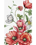 Luca-S borduurpakket Klaprozen B7020 telpatroon