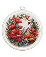 Luca-s borduurpakket Red Poppies BC209