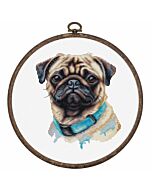 Luca-s borduurpakket Mopshond BC230 telpatroon incl. borduurring