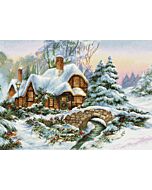 Luca-s borduurpakket winter landschap om te borduren BU5001