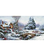 Luca-s borduurpakket winter landschap om te borduren BU5002