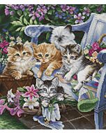 Luca-s borduurpakket Purrfect Gardening BU5026