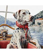 Luca-s borduurpakket the Dalmatiër on Lake Como BU5039 telpatroon