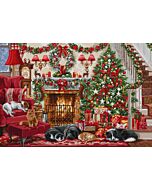 Luca-s borduurpakket cosy fireplace BU5041 telpatroon