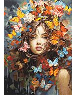 Luca-s borduurpakket Vlinder magie BU5043 telpatroon