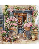 Luca-s borduurpakket Bloemen winkel BU5044 telpatroon