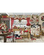 Luca-s borduurpakket Christmas farmhouse kitchen BU5053 telpatroon