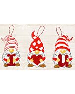 Luca-S kerst hangers kerstmannetjes jk031 borduren