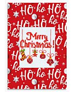 Luca-s borduurpakket kerstkaart 'Merry Christmas' SP108 telpatroon (excl. envelop)