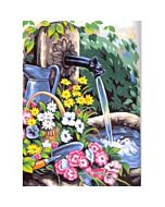 stramien de fontein om te borduren van Margot 153.1327