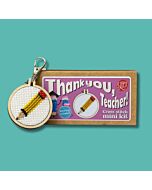 Crafty Mini Kit borduurpakket matchbox potlood MB-076 incl. kleine borduurring & sleutelhangertje