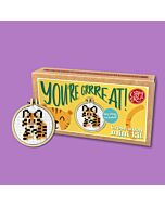 Crafty Mini Kit borduurpakket matchbox tijger MB-159 incl. kleine borduurring & sleutelhangertje
