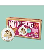 Crafty Mini Kit borduurpakket matchbox paard MB-189 incl. kleine borduurring & sleutelhangertje