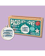 Crafty Mini Kit borduurpakket matchbox visjes MB-222 incl. kleine borduurring & sleutelhangertje
