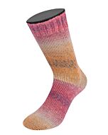 Lana Grossa Meilenweit Alpaca Print kl.2206 (beige/paars/lila/strogeel) sokkenwol