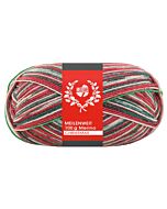 Lana Grossa Meilenweit Christmas kl.6802 lurex 4-draads sokkenwol is speciaal voor de feestdagen uitgebracht. 1 bol is 1 paar sokken t/m maat 46.
