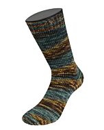 Lana Grossa Meilenweit Merino Sooty Hand-Dyed kl.6226 (zwart/groen/bruin)