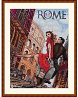 Merejka borduurpakket Visit Rome k180 met telpatroon
