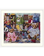 Merejka borduurpakket teddy beren  k203  met telpatroon 