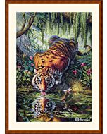 Merejka borduurpakket Aurora's tuin  k209 met telpatroon 