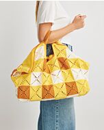 Gratis patroon granny squares Vichy tas 