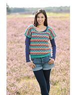 Haakpakket dames trui met krote mouwen van Scheepjeswol. U ontvangt het garen met gratis het haakpatroon.