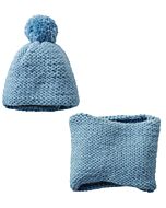 Breipakket kindermuts en snood om te breien