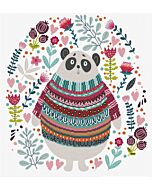 Voorbedrukt borduurpakket panda couture op aida Needleart World 650.036