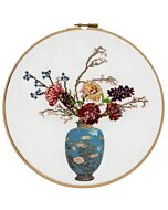 Pako borduurpakket oude Japanse vaas met bloemen 280.020