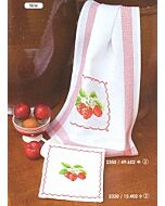  Pannenlap aardbeien om te borduren