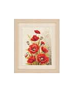 papavers met krulmotieven