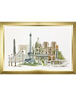 Borduurpakket  Parijs van Thea Gouverneur  