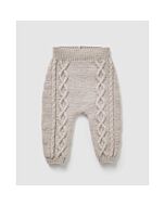 Phildar baby broekje met kabels breien van Phil Merinos 3.5