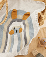 Phildar baby deken breien van Partner 3,5/6 en Douce (215, m44)