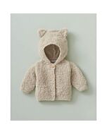 Phildar baby jasje met oortjes op capuchon breien van Phil Chouchou (200, m22)