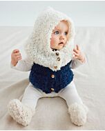Phildar baby kapje breien van Alpaga Bouclé (261,M22) 