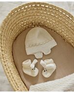 Phildar baby mutsje en slofjes breien van Phil Baby Doll en Super Baby (237, m1)