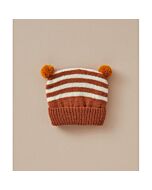 Phildar baby mutsje met 2 pompons breien van Lambswool