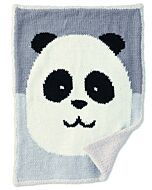Phildar baby panda deken breien van merinos 6 en phil douce 