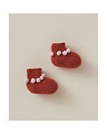 Phildar baby slofjes met nopjes breien van Phil Caresse (200, m9a)