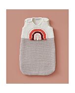 Phildar baby trappelzak met regenboog van Merinos 6 (200, m14)