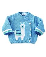 Phildar baby trui met lama breien van Phil Super baby en Lambswool