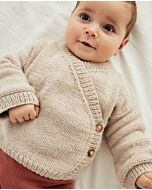 Phildar baby trui met overslag breien van Phil Caresse (254, m3)