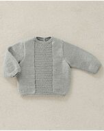 Phildar baby trui met telpatroon breien van Phil super baby