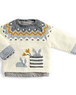 Phildar baby truitje breien van Phil Super Baby en Lambswool