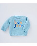 Phildar baby truitje met bonjour breien van Phil Caresse en Coton 3 (237, m24)