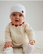 Phildar baby truitje met hartjes breien van Phil Caresse en Phil Romance (261,m3)
