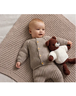 Phildar baby vestje met kabels breien van Phil Lambswool (245, m24)